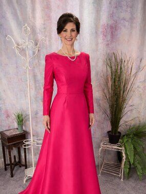 New 📌Missacc Pure Elegance Mother Bride/ Groom -Evening - Formal Dress w/ Train